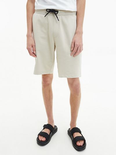 Calvin Klein Ruhák HU418029 | Calvin Klein Organic Cotton Jogger Férfi Rövidnadrág Szürke